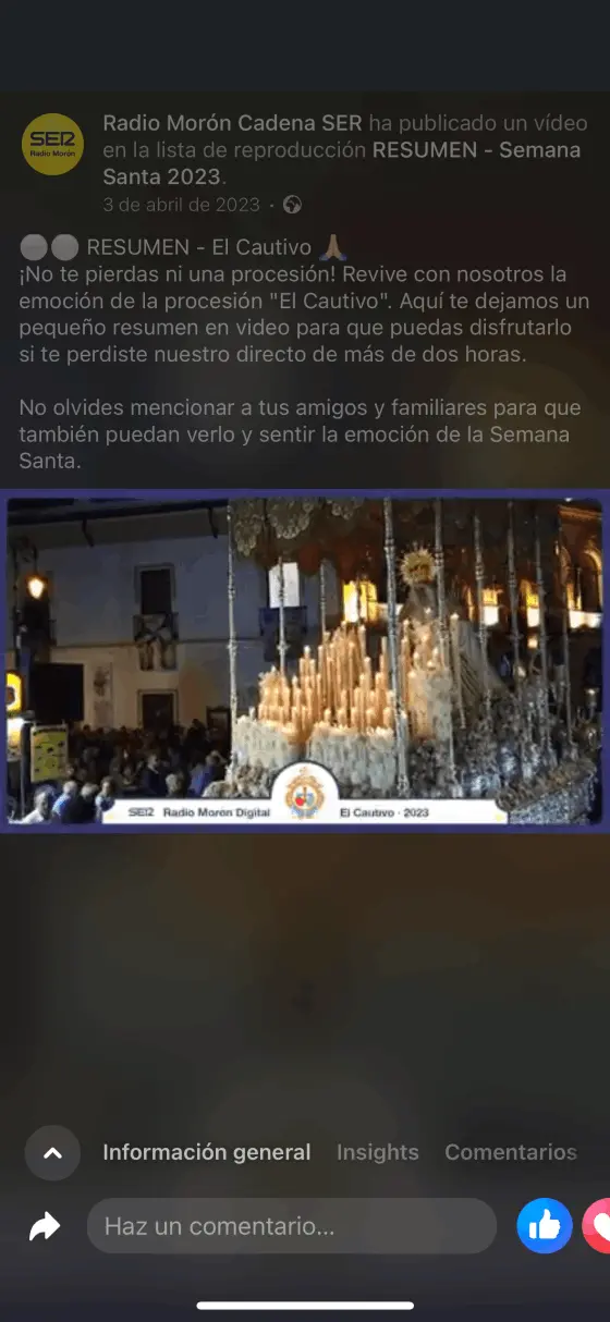 Semana Santa radio moron