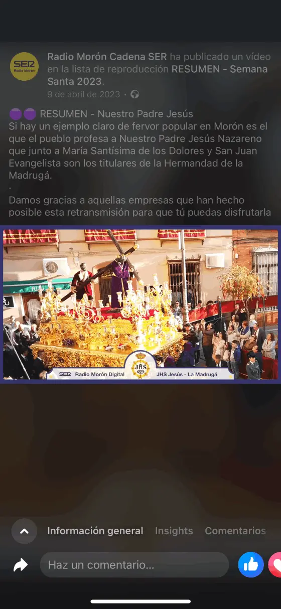 Semana Santa radio moron