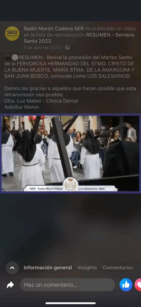 Semana Santa radio moron