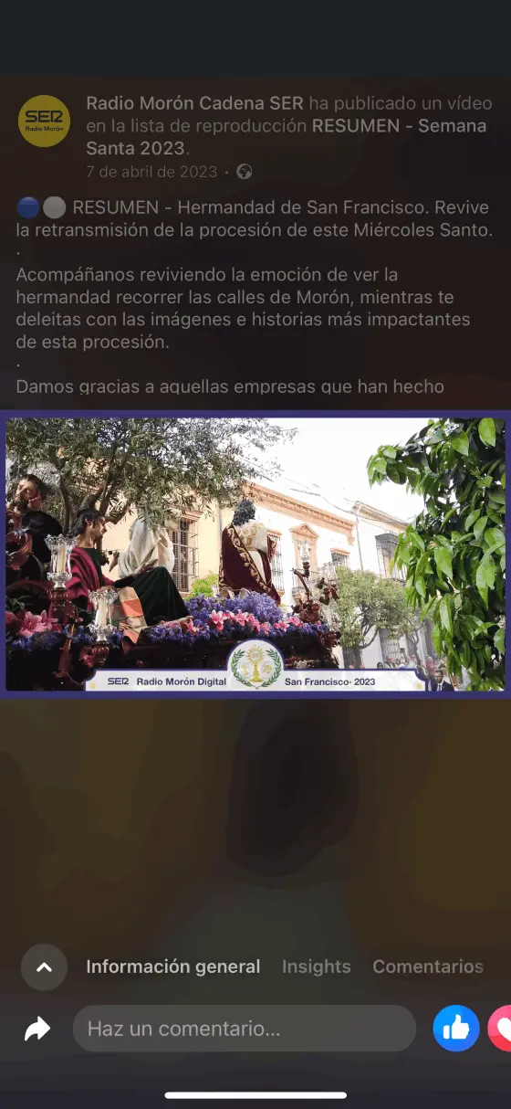Semana Santa radio moron