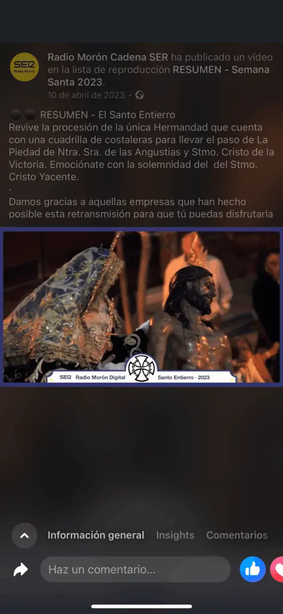 Semana Santa radio moron
