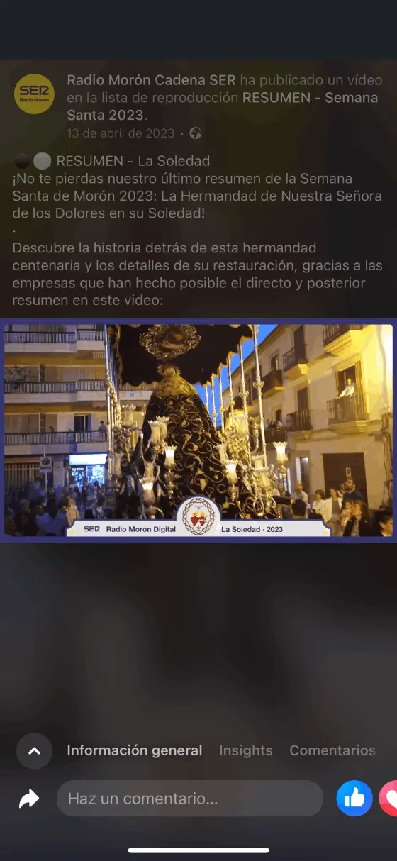 Semana Santa radio moron